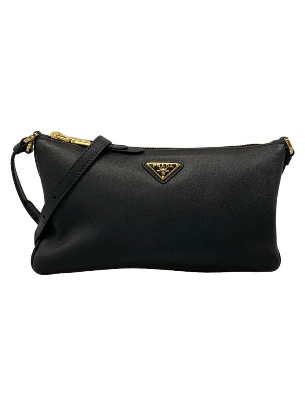 Prada Shoulder Bag Black Leather